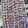 Ágata Ojo de Tigre de 8 mm Lapislázuli Cristal Rosa Cuatro Hojas Facetado Cuentas Sueltas Pasador de Pelo DIY Accesorio para el Cabello Pulsera Collar Cuentas