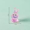 Acessórios de decoração DIY tridimensionais criativos luminosos coelhinho fofo paisagem em miniatura ornamentos mini para desktop atacado