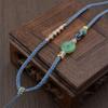 Colgante de ágata con cuerda ajustable, cadena de suéter de cristal para el cuello, colgante de jaspe, accesorios, collar de cuerda para el cuello