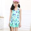 Novo Swimsuit das meninas Big Kids One-piece Boxer Skirt Swimsuit para meninas da escola primária Hot Spring Swimsuit