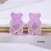 Arte de Uñas Gradiente Imitación Oso de Gominola Decoración 3D Resina de Gelatina Accesorios Pegatinas para Uñas Pedrería Mayoreo