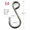 En stock gancho S de anillo cerrado de metal gancho S de hierro acero inoxidable gancho S gancho para colgar gancho transfronterizo