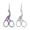 Tijeras pequeñas vintage creativas en forma de cruz de titanio al por mayor para belleza, arte del té, corte de hilo de bordar, tijeras para hojas de grulla para uso doméstico, doradas