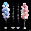 Decoración de Soporte Flotante para Mesa con Globos, Soporte Transparente Extensible para Globos, Árbol de Globos Guía de Camino, Dos Niveles, Tres Niveles