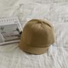 Gorra de béisbol para niños otoño e invierno Nuevo estilo coreano color sólido combinable con todo visera protectora para el viento cálida gorra de béisbol para niños y niñas