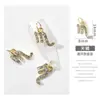 Anillo Tridimensional de Doce Constelaciones con Incrustaciones de Diamantes, Textura de Aleación, Punta del Dedo, Accesorios de Uñas DIY, Decoraciones de Diamantes Más Vendidas