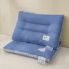 Nueva Almohada Media de Color Sólido de Algodón de Seda de Pluma Grado A Premium para Estudiantes, Núcleo de Almohada Individual Bajo de Hotel para Dormir Cómodamente, Una Pieza Envío Directo