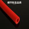 Tubo de Silicona para Narguile Rojo, Pipa de Agua de Silicona Resistente a Altas Temperaturas, Manguera Colorida, Tubo de Silicona para Narguile de Caucho Vulcanizado Platino