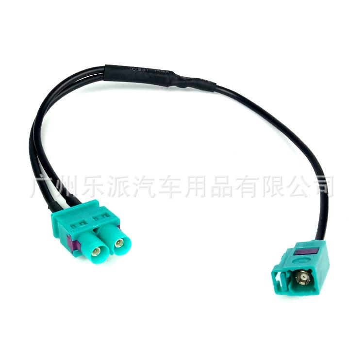 MIB二转一双母天线绿色头-R1