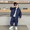 Conjunto para Niños 2026 Otoño Nueva Moda Elegante y con Estilo Conjunto de Dos Piezas de Mezclilla para Niños, Traje de Primavera y Otoño para Niños Pequeños