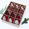 Decoraciones de Navidad, adornos de bola aterciopelada, decoraciones de techo para árbol de Navidad, adornos de bola colgantes para crear una escena festiva