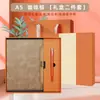 Set de regalo exclusivo de tapa dura transfronterizo, cuaderno para uso de negocios y oficina, notas de reuniones, cuaderno simple con banda elástica