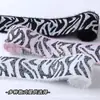 Venta al por mayor de fábrica En stock Banda elástica de felpa de 4 cm Banda elástica de pelo sintético de visón Banda elástica jacard con letras amigable para la piel