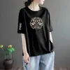 Artículos de excedente de comercio exterior transfronterizo de marcas famosas, con etiquetas retiradas, devueltos de la tienda, camiseta casual simple de manga corta holgada para adelgazar de comercio exterior, cuello redondo