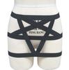 AliExpress ebay fornecimento quente europeu e americano sexy fio chicote de fios punk rock cinco-pontiagudo estrela cinta liga cinto