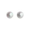 Pendientes vintage de perlas de plata pura S999 Yinjia, un diseño nuevo y popular, sencillos pero elegantes, con un toque de lujo y un estilo versátil