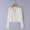 Venta Caliente Transfronteriza de Aliexpress Nueva Moda Primavera 2026 Diseño Hueco Cardigan de Punto Protector Solar Camisa para Aire Acondicionado
