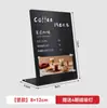 Placa de Exibição Magnética de Mesa Sinal de Exibição com Ímã para Geladeira Clipe de Menu Quadro de Mensagens Quadro Negro Pequeno para Escrever à Mão na Mesa Suporte de Metal