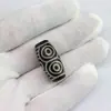 Estilo Étnico Retro Ágata Dzi Dios de la Riqueza Dzi Perla Superior Ágata Roja Negra Envejecida Diente de Tigre Perla Barril Nueve