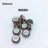 Pulsera de bolas de diamantes de colores con cuentas de bricolaje transfronterizas, collar, accesorios de diamantes, cuentas de arcilla con agujeros grandes, pulsera que combina con todo