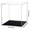 Caja de exhibición de acrílico transparente directa de fábrica, modelo de exhibición, almacenamiento, empalme, caja de almacenamiento a prueba de polvo de seis lados, venta al por mayor