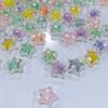 Contas transparentes de acrílico faça você mesmo pulseira de corda de cabelo infantil acessórios de joias contas foscas contas soltas coloridas galvanizadas