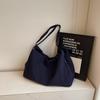 Bolso de Algodón de Textura a la Moda de Gran Capacidad para Mujer 2025 Nuevo Bolso de Hombro Casual Simple Bolso Tote para Viajes de Trabajo