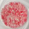 Flor de Flor de Cinco Pétalos de Acrílico Jelly de Dos Tonos Color Plateado 12mm Accesorios para el Cabello Estilo Antiguo DIY Pasadores Cuentas Sueltas Material Accesorios Adornos