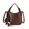 Bolso de Cubo Retro Moda Coreana 2026 Primavera/Verano Nuevo Bolso de Hombro de Alto Valor Bolso Cruzado Simple para Viajes y Uso Diario