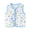 Colete de bebê de 0 a 2 anos, outono e inverno, acolchoado, masculino e feminino, colete de algodão para bebê