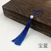 Punta con Borla con Perlas de Simulación Accesorios Hechos a Mano diy Material Punta Colgante Borla para Ropa Estilo Chino
