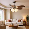 Luminária Ventilador de Teto Bauhaus Vintage para Restaurante, Luminária Ventilador de Teto Retrô Integrada para Uso Doméstico, Adequada para Sala de Estar, Quarto e Escritório, Luminária Feijão Mágico