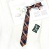 Gravata Azul Jk Menina Estilo Faculdade Uniforme Camisa Versão Slim Estreita Decorativa Xadrez Japonês Dk Masculino Tendência Amarrada à Mão 6cm