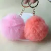 Llavero de bola de pelo de conejo rex imitación 8CM, colgante de bola de pelo de conejo rex artificial, accesorios para ropa, transfronterizo