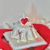 Topper de Acrílico para Pastel 'Amor' Día de San Valentín Decoración de Pastel Confesión de Pareja Día de San Valentín Decoración de Pastel Día de San Valentín