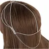 Joyería de moda europea y americana Amazon accesorios para el cabello de pedrería cadena multicapa para la frente diadema con borlas tocado étnico al por mayor