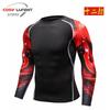 Traje de yoga y fitness profesional, mallas deportivas de manga larga para hombre, secado rápido, elástico, para correr, cuello redondo, A016