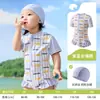 Traje de baño de una pieza con limón para niñas, Protección solar, Secado rápido, Ropa de playa de manga corta para niños, Ropa de playa para bebés y niños pequeños