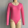 Clase Transfronteriza Cuello Redondo Manga Larga Una Pieza Calzones Danza Deportes Camiseta Entrepierna Corsé Body Fábrica
