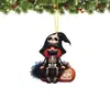 Nuevo producto transfronterizo en stock: Colgantes planos de acrílico de dibujos animados mixtos de Halloween y llaveros de acrílico
