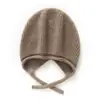 Nuevo Gorro de Punto de Cachemira Sencillo Versátil Color Sólido Otoño/Invierno para Mujer con Borde Plegado Protección para las Orejas Cálido Protección contra el Frío Gorro de Lana