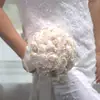 120 produtos de casamento noiva de casamento dama de honra segurando flor rosa simulação segurando flor casamento mori buquê flor de seda
