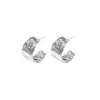 Pendientes de Textura Personalizados Europeos y Americanos, Moda de Nicho, Pendientes de Diseño Simple y Versátil, Lujo Accesible, Pendientes de Gama Alta