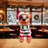 Ventas Directas de Fábrica de Adornos Navideños de Plástico Soplado para Cachorros, Decoraciones de Escritorio para el Hogar