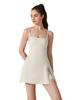 Vestido deportivo anti-luz transfronterizo entre Europa y Estados Unidos con almohadilla para el pecho, transpirable, para exteriores, con espalda de tenis, traje de yoga uno en uno