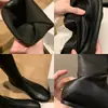 Botas de caballero redondas del mismo estilo que las de Grape Mom para mujer, botas elásticas de ajuste ceñido, botas suaves de piel de oveja que se ajustan a la pierna, versátiles botas largas de media pantorrilla