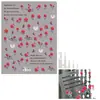 Pegatinas de Uñas con Relieve Mariposa Estilo Nacional Dibujos Animados Navidad Florales Pegatinas para Uñas de Niños Diario Funda de Teléfono Móvil Maquillaje DIY