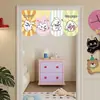 Cortinas de Puerta Lindas, Decoraciones para Ventanas, Cortinas Cortas, Cortinas de Bandera Triangular para Tienda, Media Cortina, Cortinas para Colgar en Puerta sin Taladro, Cortinas Bloqueadoras de Viento para Aire Acondicionado