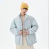 Chaqueta de plumón para hombre 2026 Invierno Nueva Multicolores Versátil Cálida Protección contra el frío Casual Moda Color Sólido Chaqueta con cuello alto