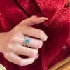 Moda Lujo Ligero Apilable Usar Joker Encaje Completamente Diamantado Círculo Delgado Anillo de Diamante Rai Pequeño Anillo de Cola Variada para Mujer
